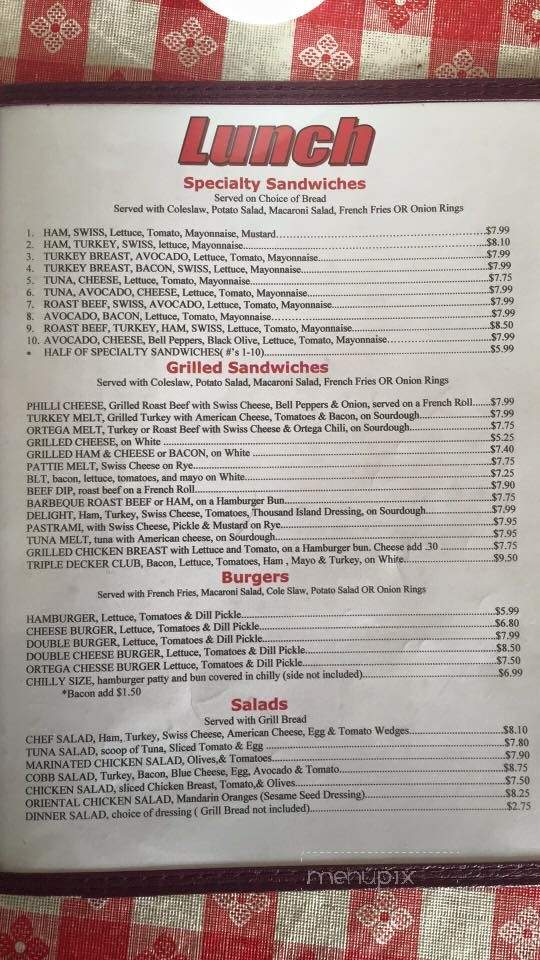 Red Hill Cafe - Santa Ana, CA menu_pic