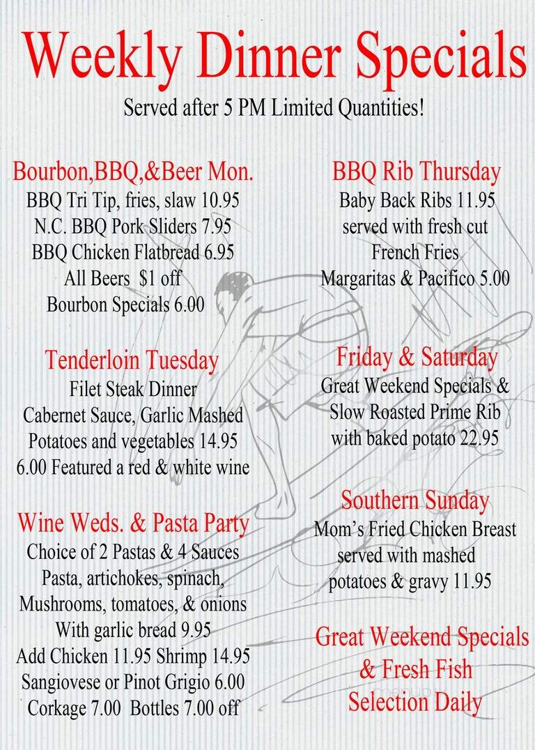 Longboard Restaurant & Pub - Huntington Beach, CA menu_pic