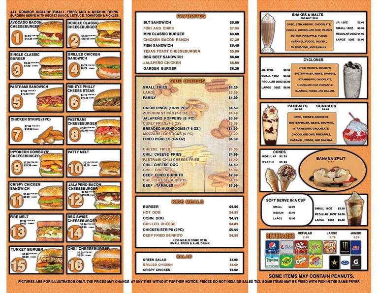 Classic Burgers - Tustin, CA menu_pic