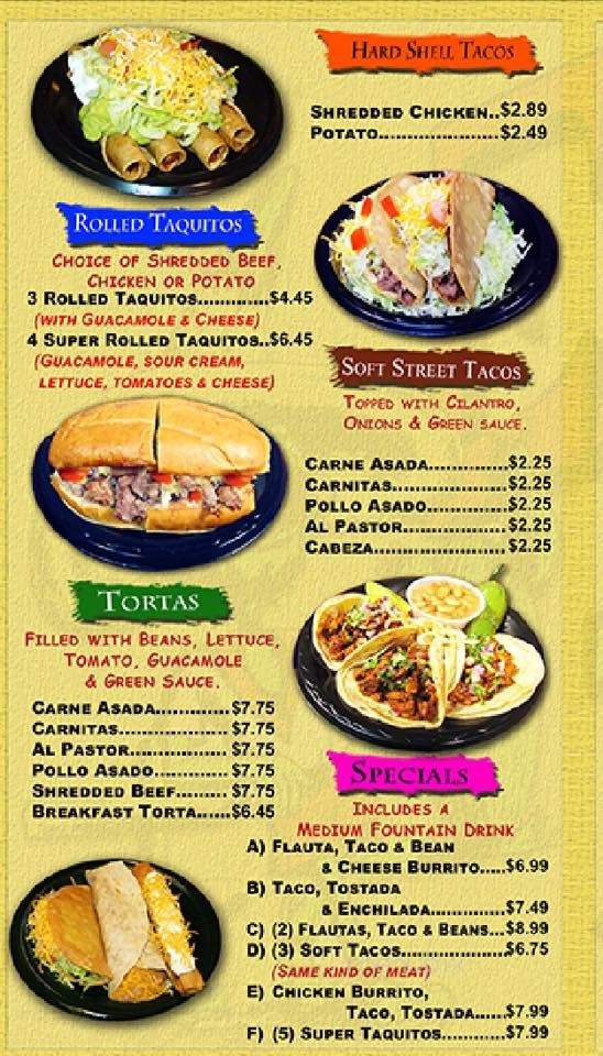 El Ranchito Mexican Restaurant - Santa Ana, CA menu_pic