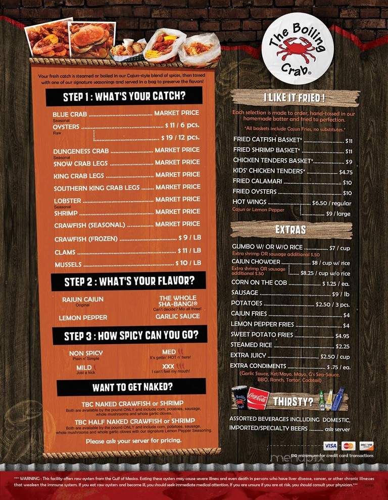 Boiling Crab - Garden Grove, CA menu_pic