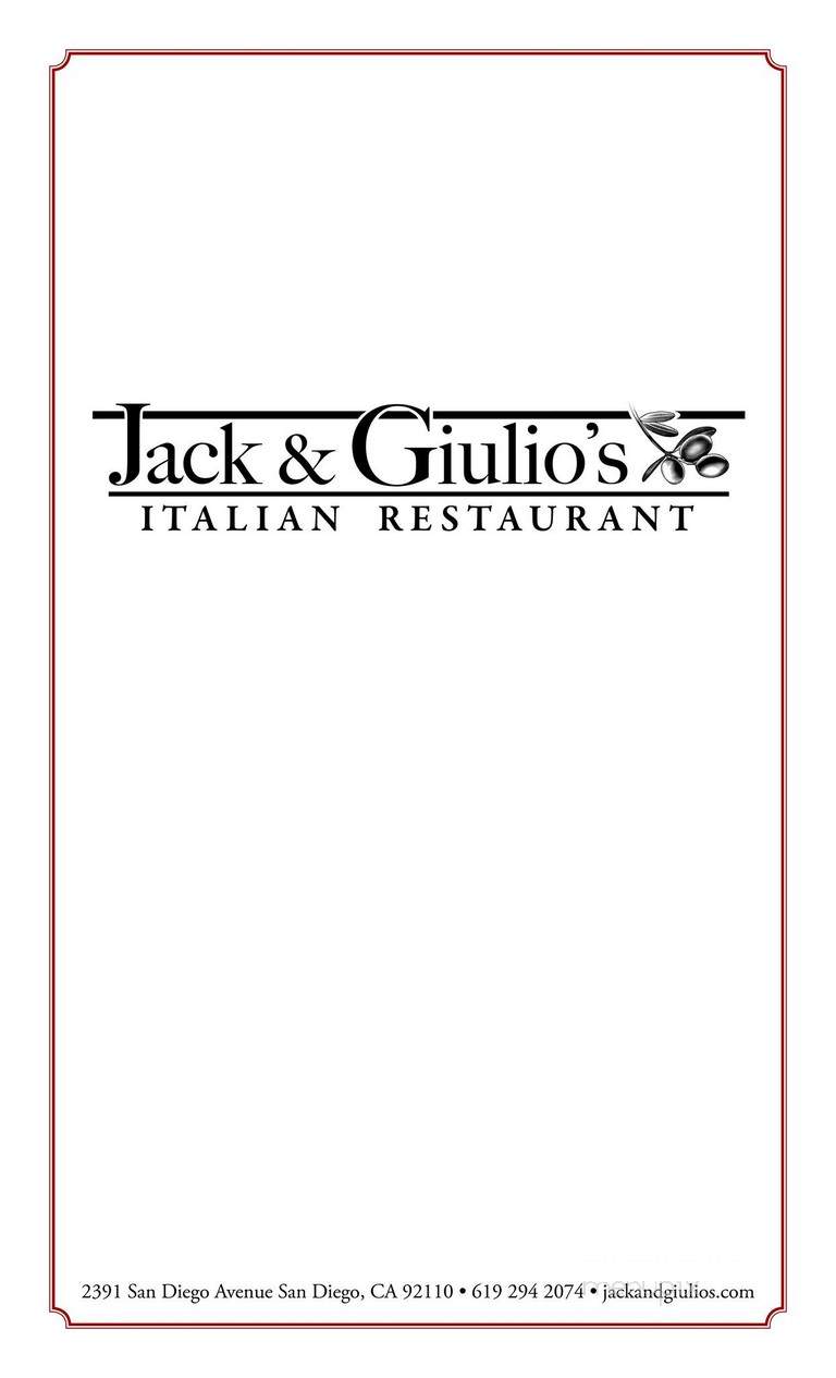 Jack & Giulio's - San Diego, CA