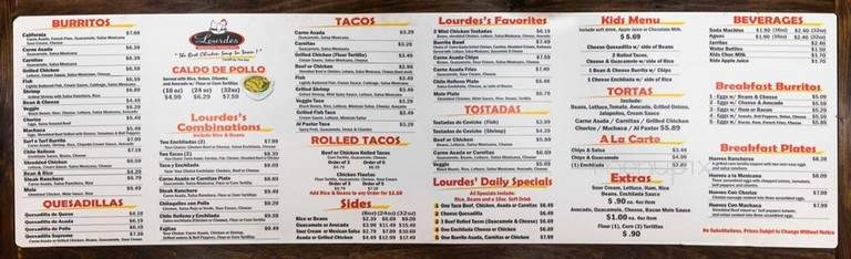 Lourdes Mexican Food - Escondido, CA