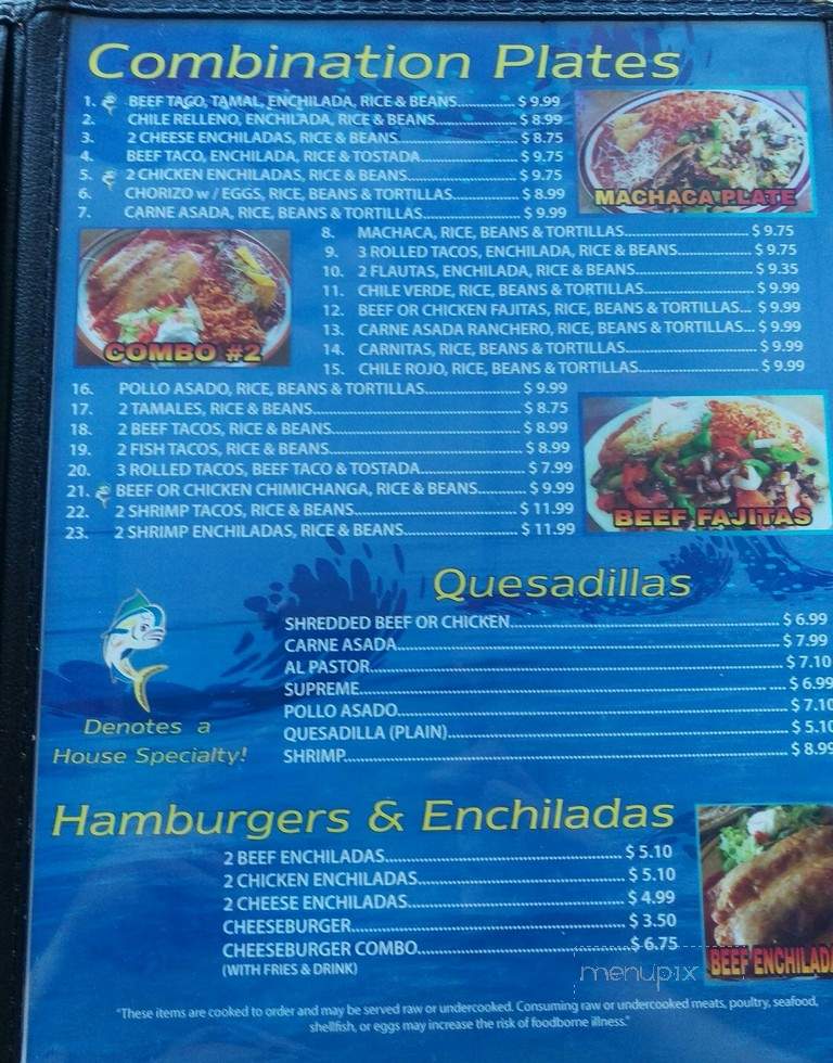 El Dorado - Chula Vista, CA menu_pic