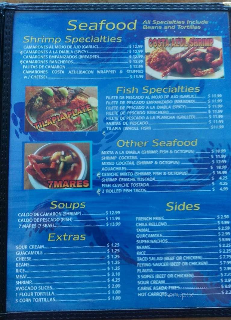 El Dorado - Chula Vista, CA menu_pic