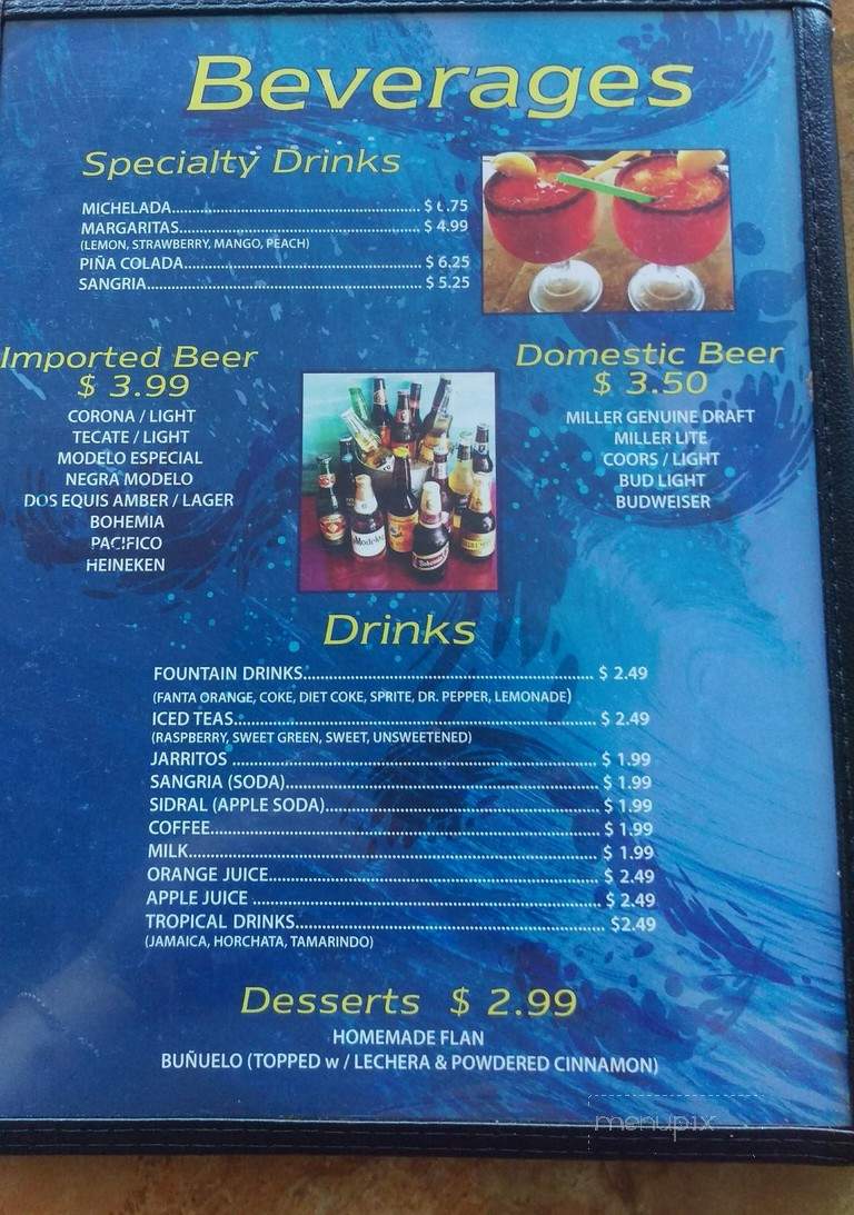 El Dorado - Chula Vista, CA menu_pic