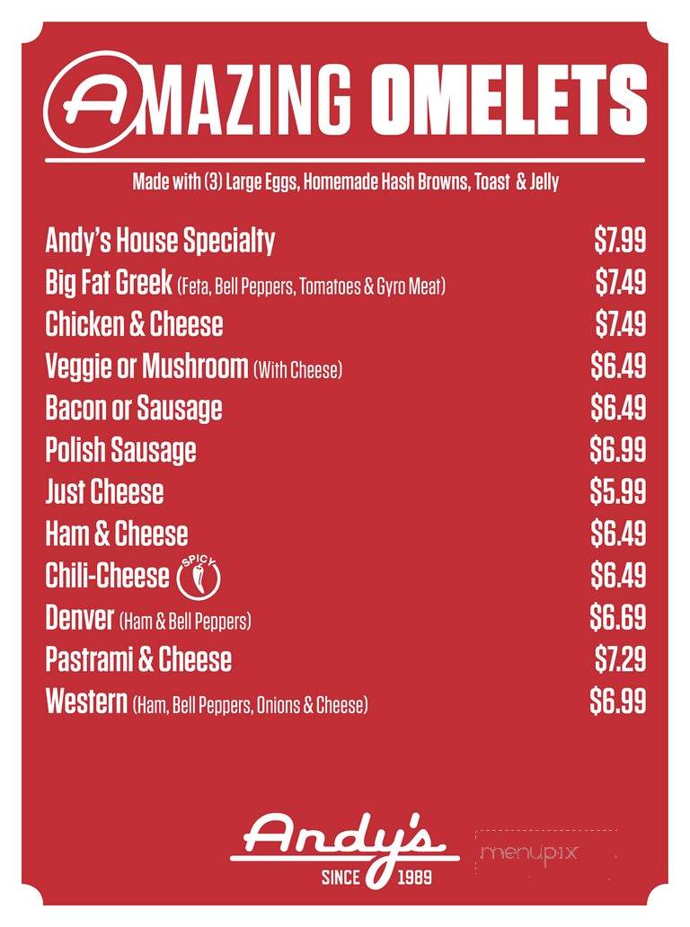 Andy's Burgers - Coachella, CA menu_pic