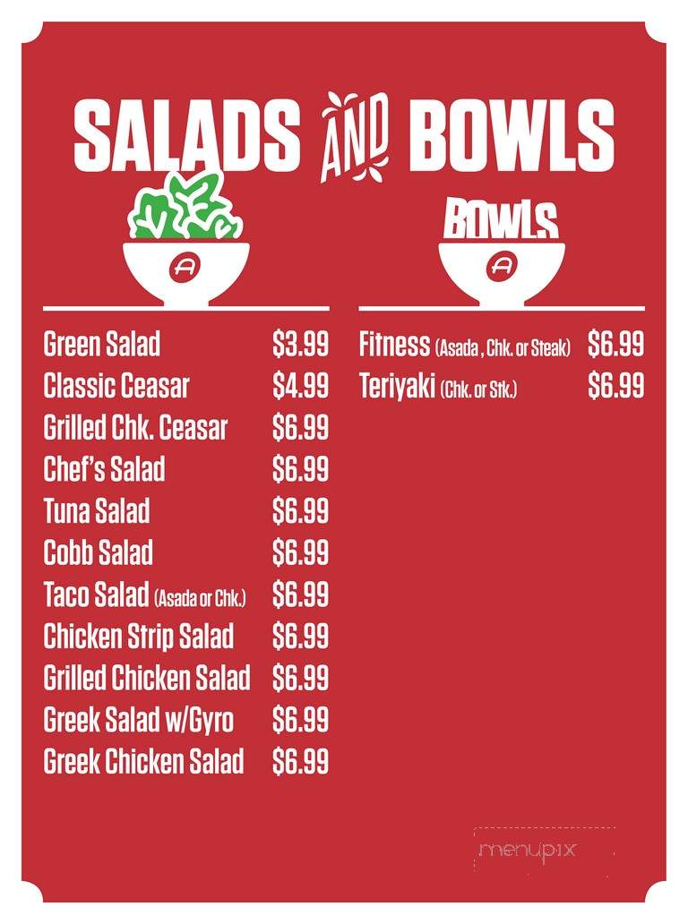 Andy's Burgers - Coachella, CA menu_pic