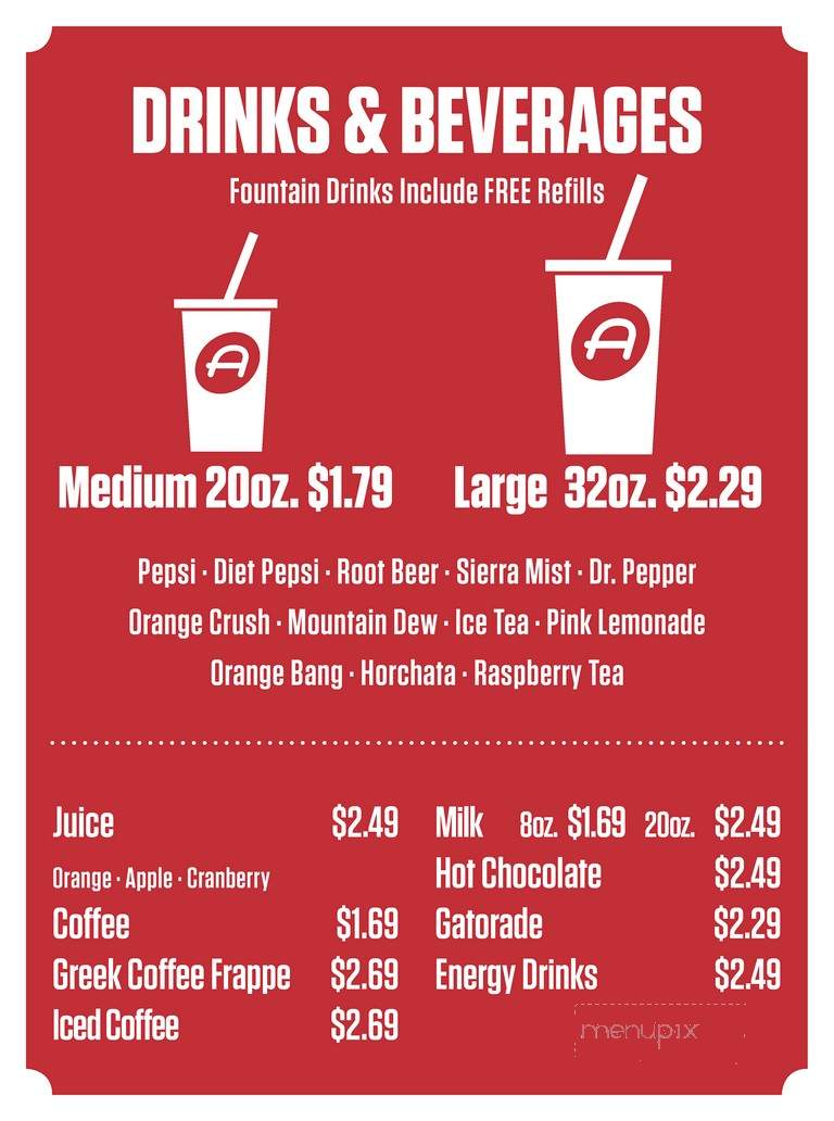 Andy's Burgers - Coachella, CA menu_pic