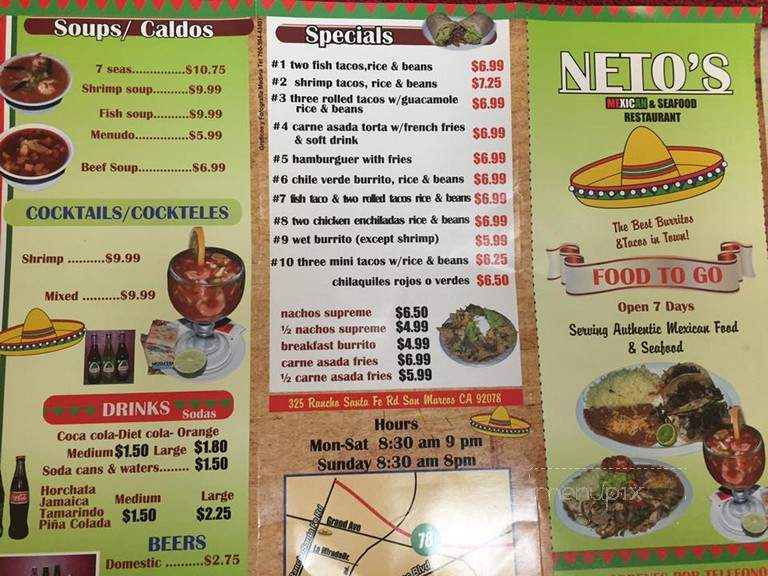 Netos Mexican Food Restaurant - San Marcos, CA