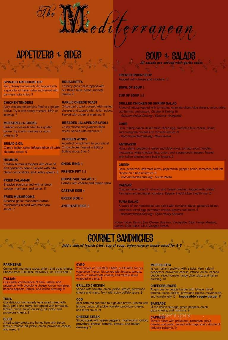 Mediterranean - Concord, CA menu_pic