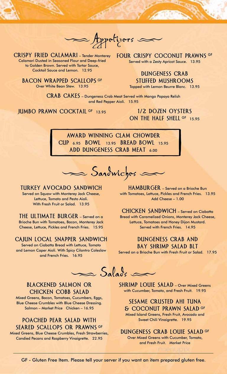Fish Hopper - Monterey, CA menu_pic