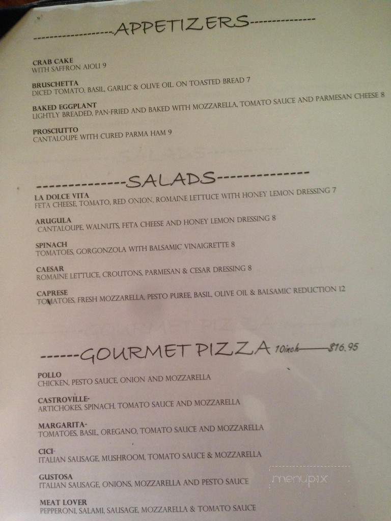 La Dolce Vita Ristorante - Carmel-by-the-Sea, CA menu_pic