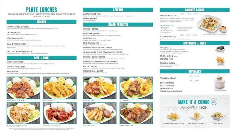 Ono Hawaiian BBQ - Walnut, CA menu_pic