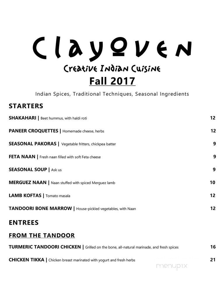 Clay Oven Cuisine Of India - Irvine, CA