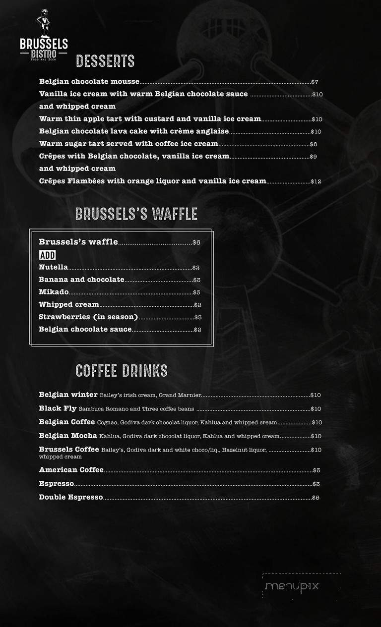 Brussels Bistro - Laguna Beach, CA menu_pic