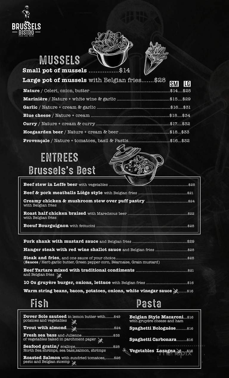 Brussels Bistro - Laguna Beach, CA menu_pic