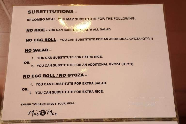 Moo Moo Teriyaki Grill - Mission Viejo, CA menu_pic
