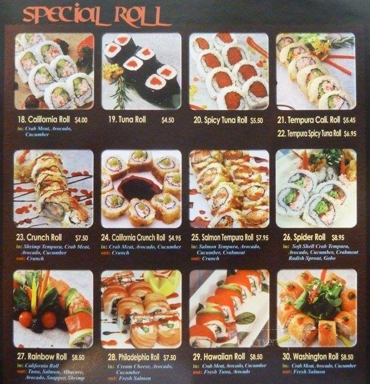 Sushi Yaki - Lake Forest, CA menu_pic