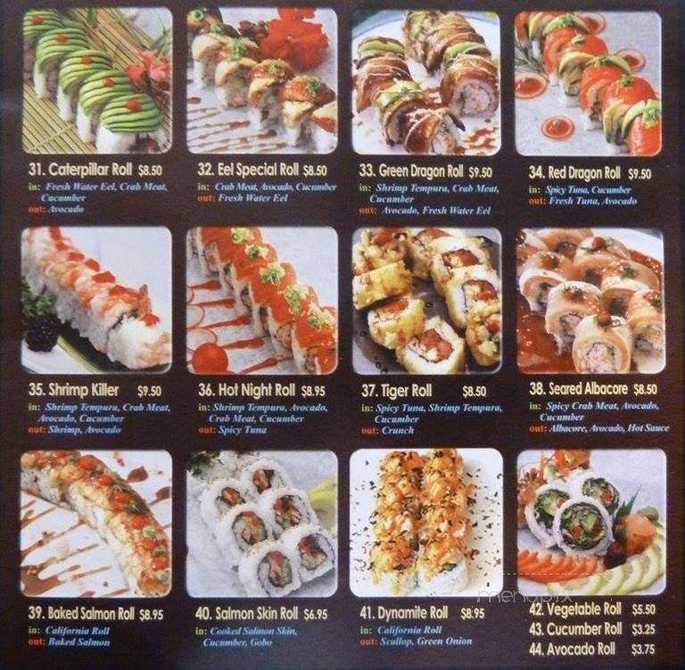 Sushi Yaki - Lake Forest, CA menu_pic