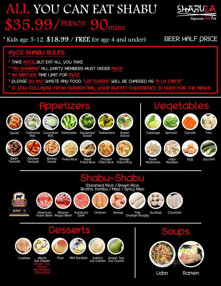 Shabu - Mission Viejo, CA menu_pic