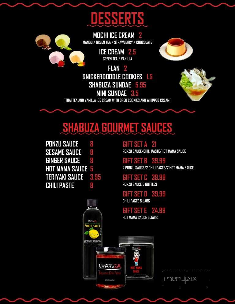 Shabu - Mission Viejo, CA menu_pic