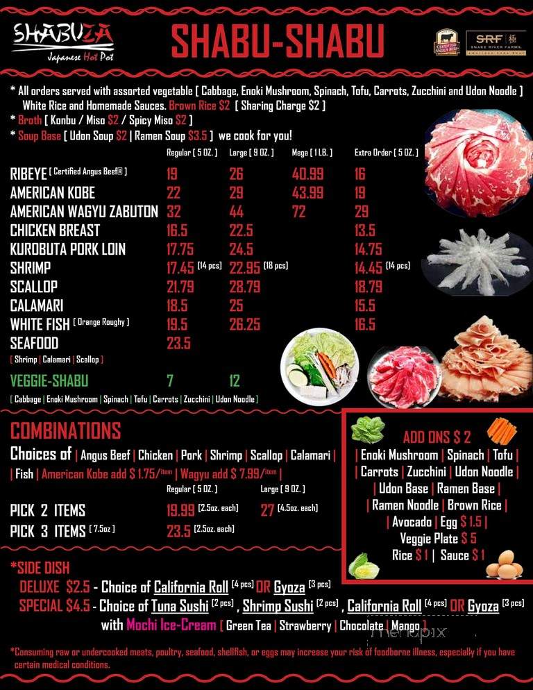 Shabu - Mission Viejo, CA menu_pic