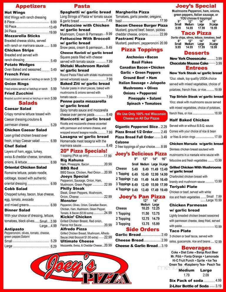 Joey's Pizza - Ontario, CA