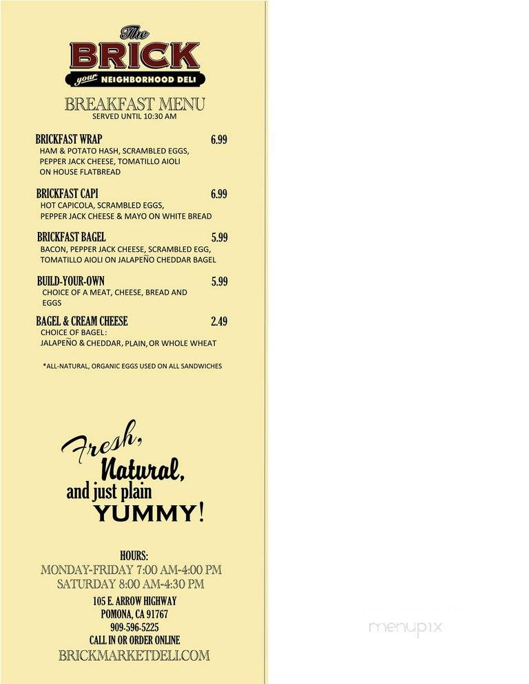 Neighborhood Deli & Market - Colton, CA menu_pic