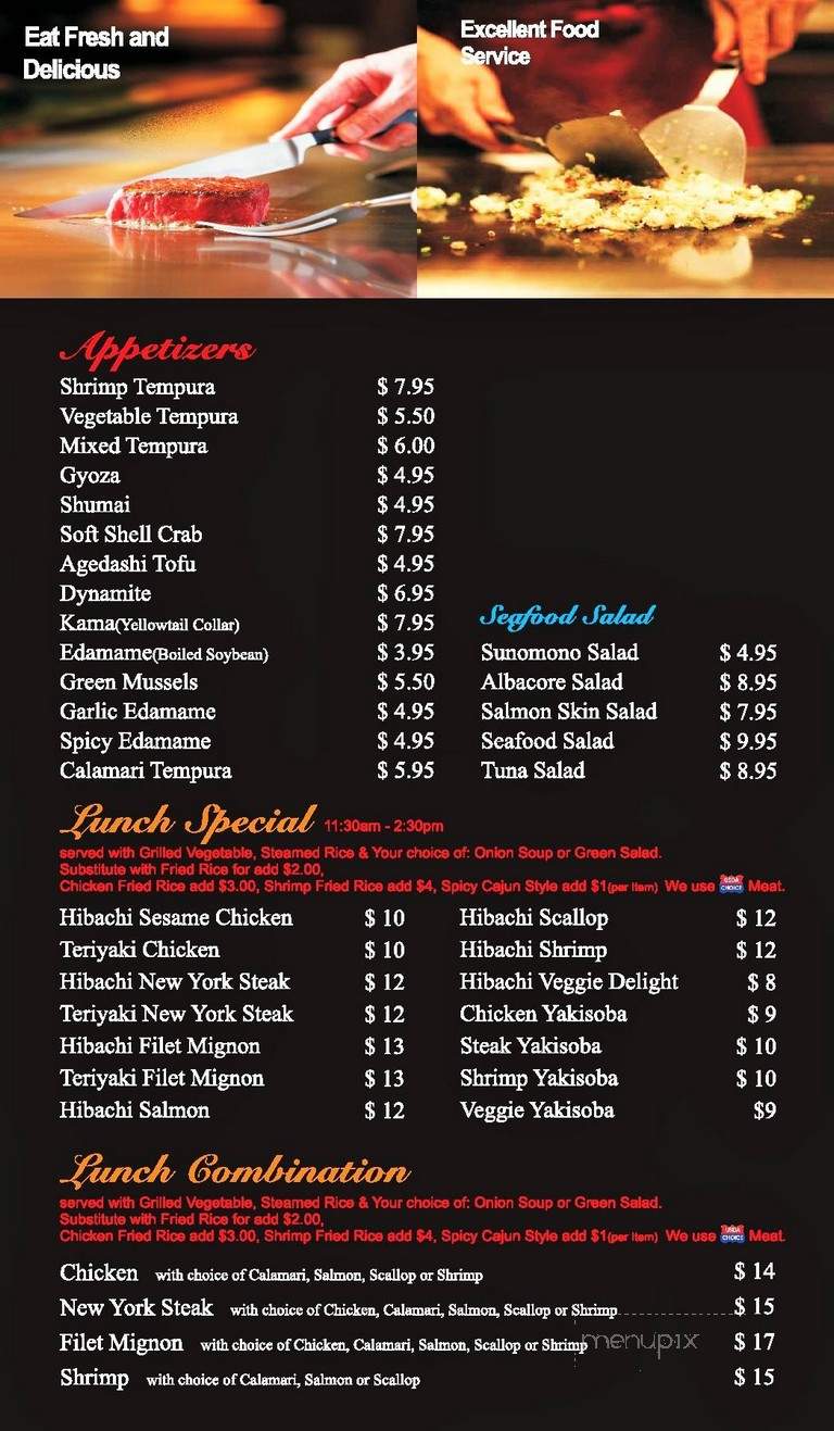 Sgc Japanese Restaurant - Corona, CA menu_pic