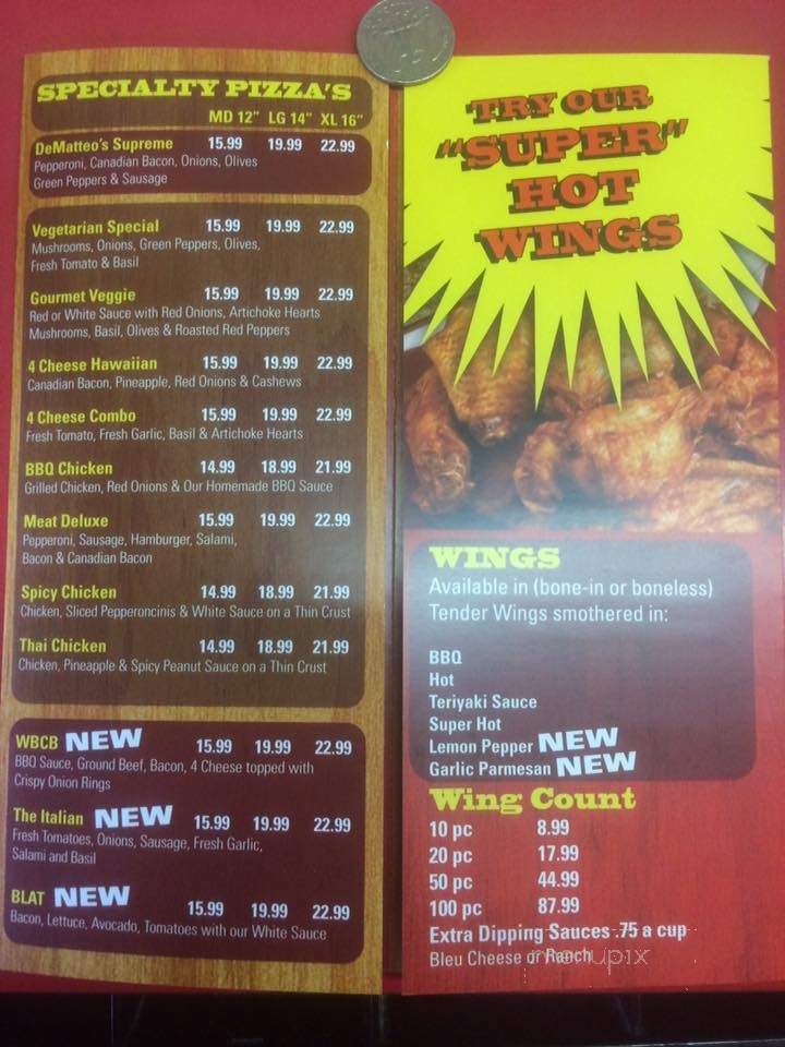 De Matteo's - Riverside, CA menu_pic