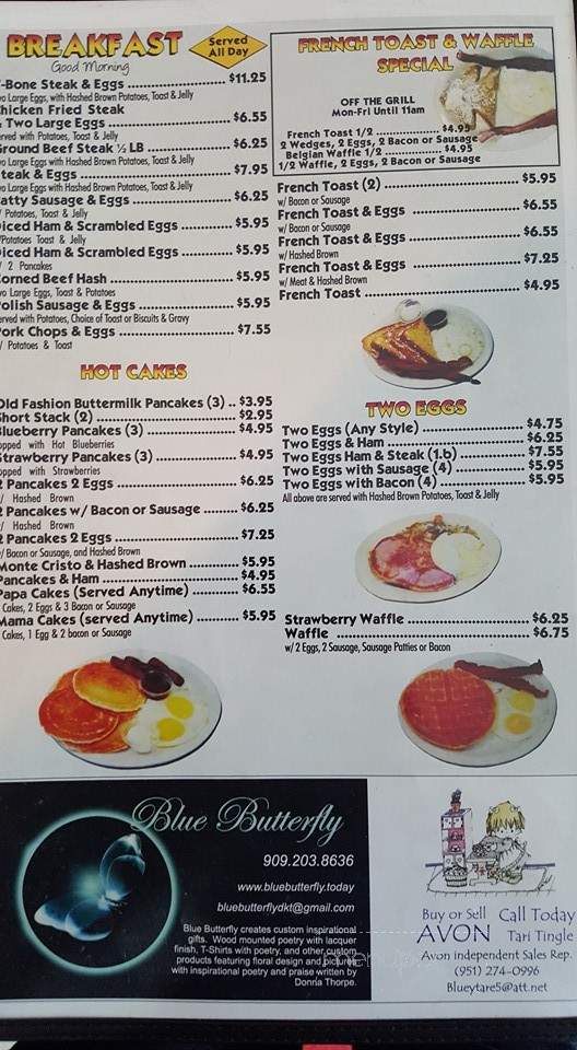 Blue Diamond Family Restaurant - Rubidoux, CA menu_pic