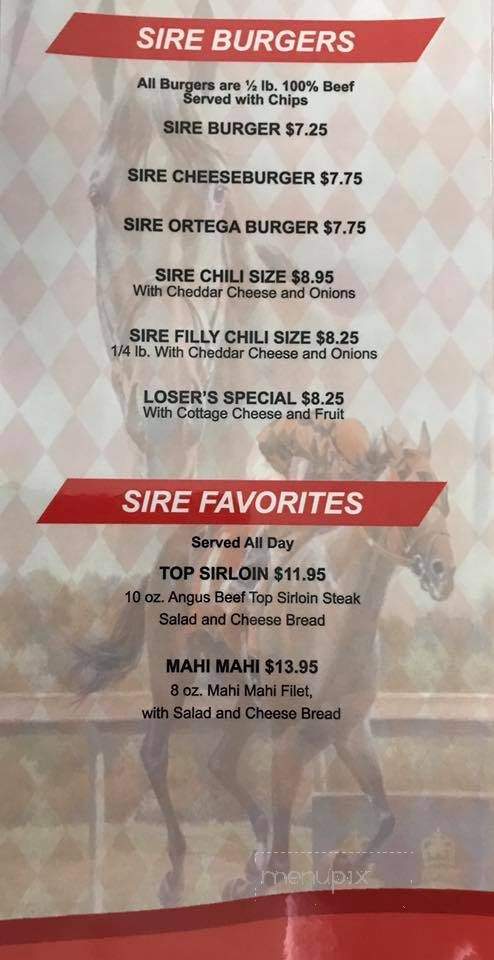 Sire Restaurant - Riverside, CA menu_pic