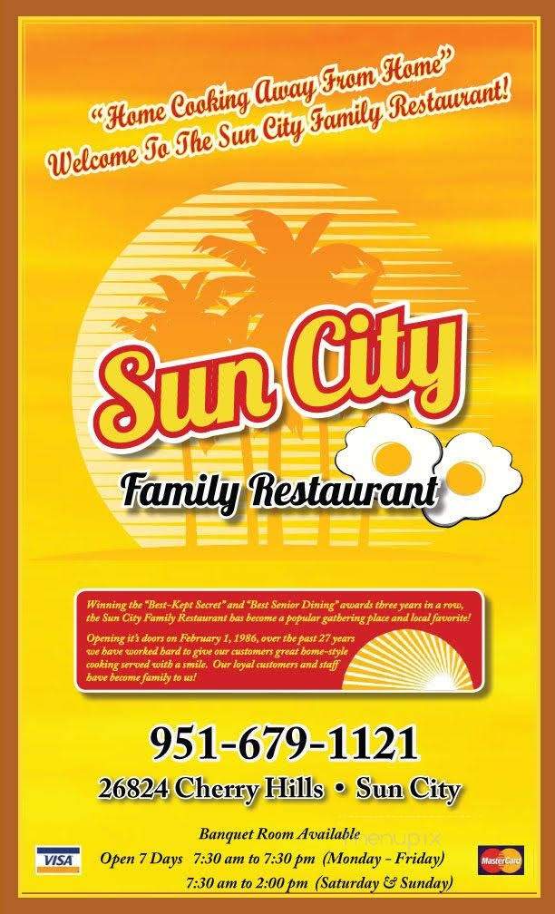 Sun City Family Restaurant - Sun City, CA