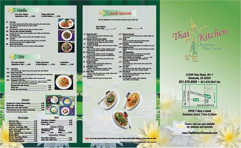 Thai Kitchen Restaurant - Temecula, CA