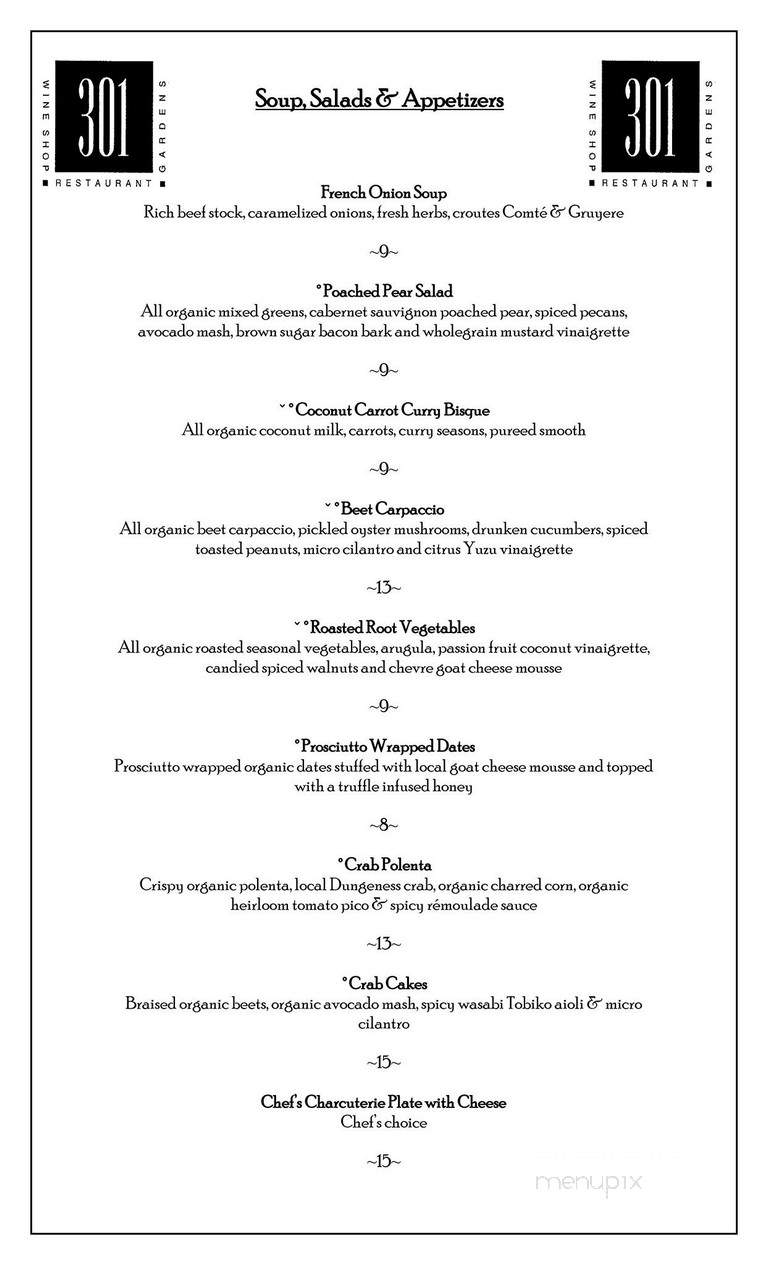 Carter House Inns - Eureka, CA menu_pic