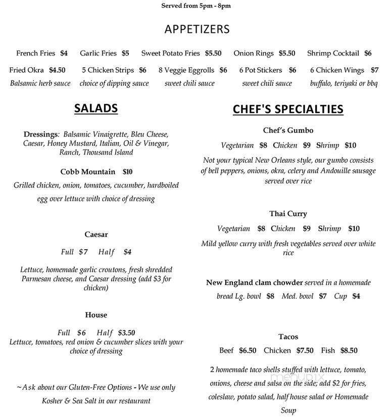 Blue Moon Cafe - Ruth, CA menu_pic