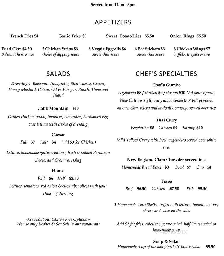 Blue Moon Cafe - Ruth, CA menu_pic