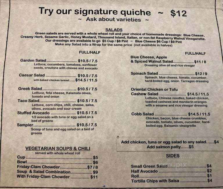 Nature's Kitchen - Yreka, CA menu_pic