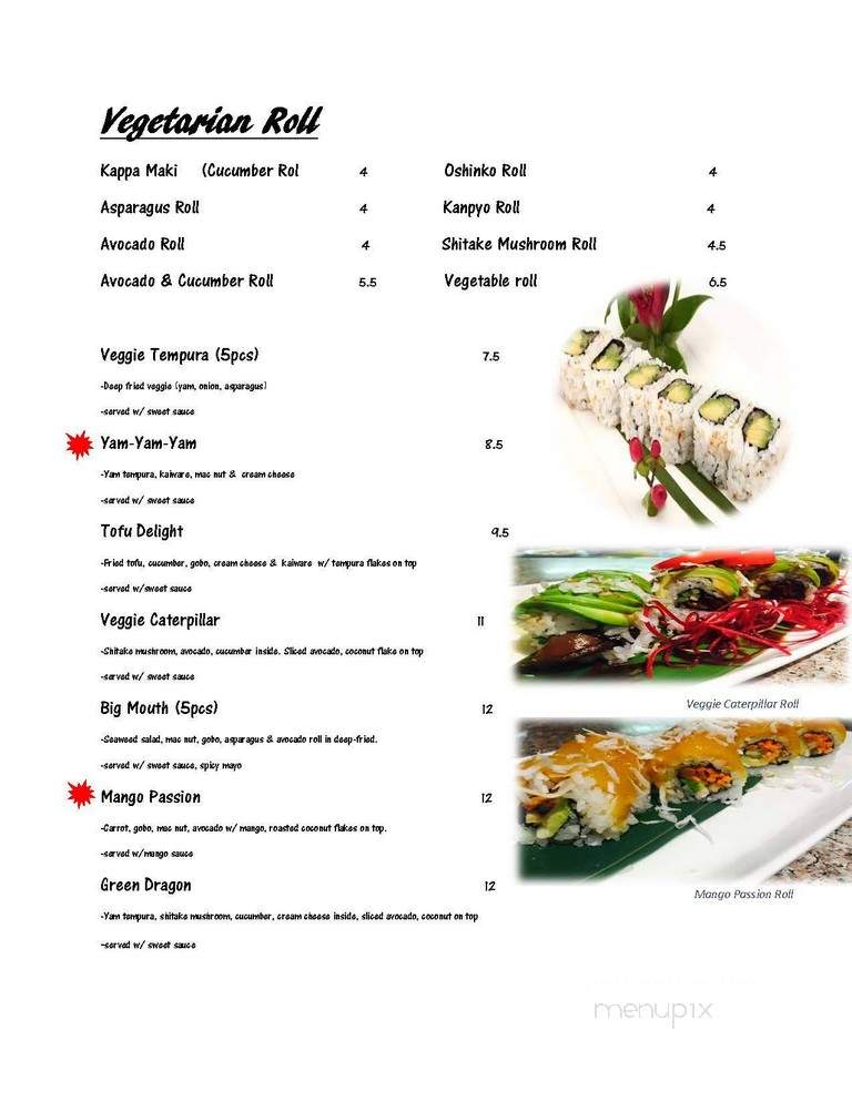 Sushi Totoro Japanese Restaurant - Santa Cruz, CA menu_pic