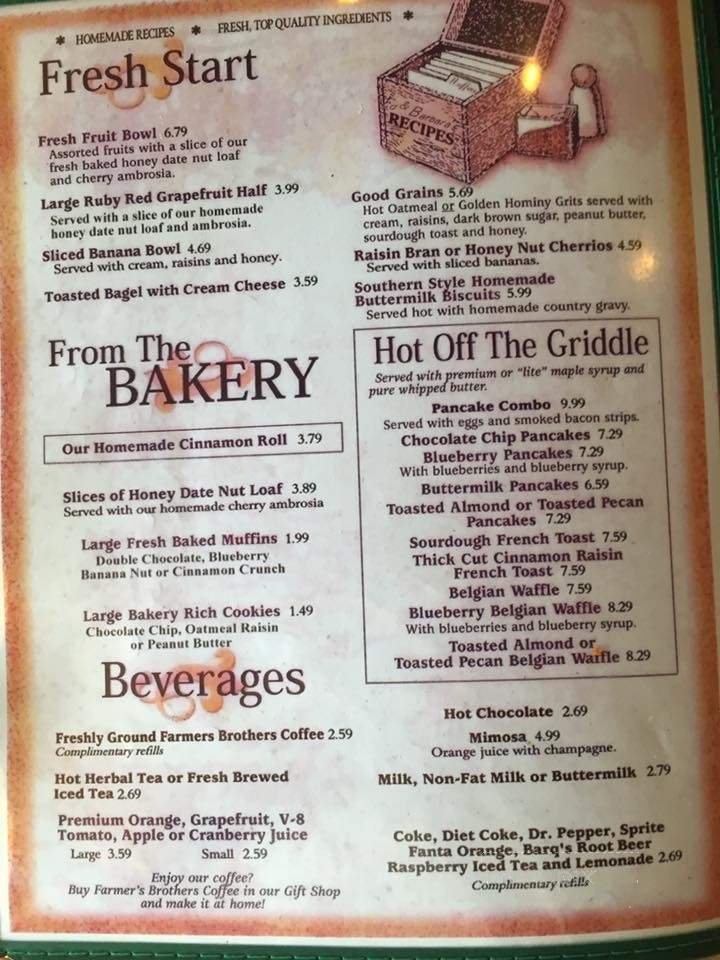 Black Oak Restaurant - Vacaville, CA menu_pic