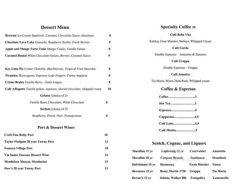 I Gatti - Los Gatos, CA menu_pic