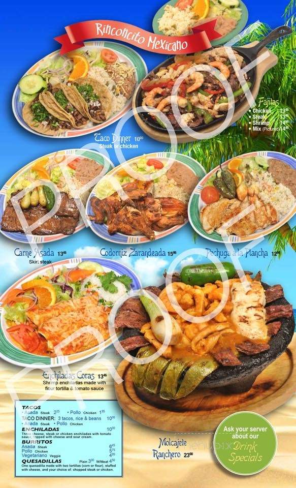 Las Delicias Restaurant - San Jose, CA menu_pic