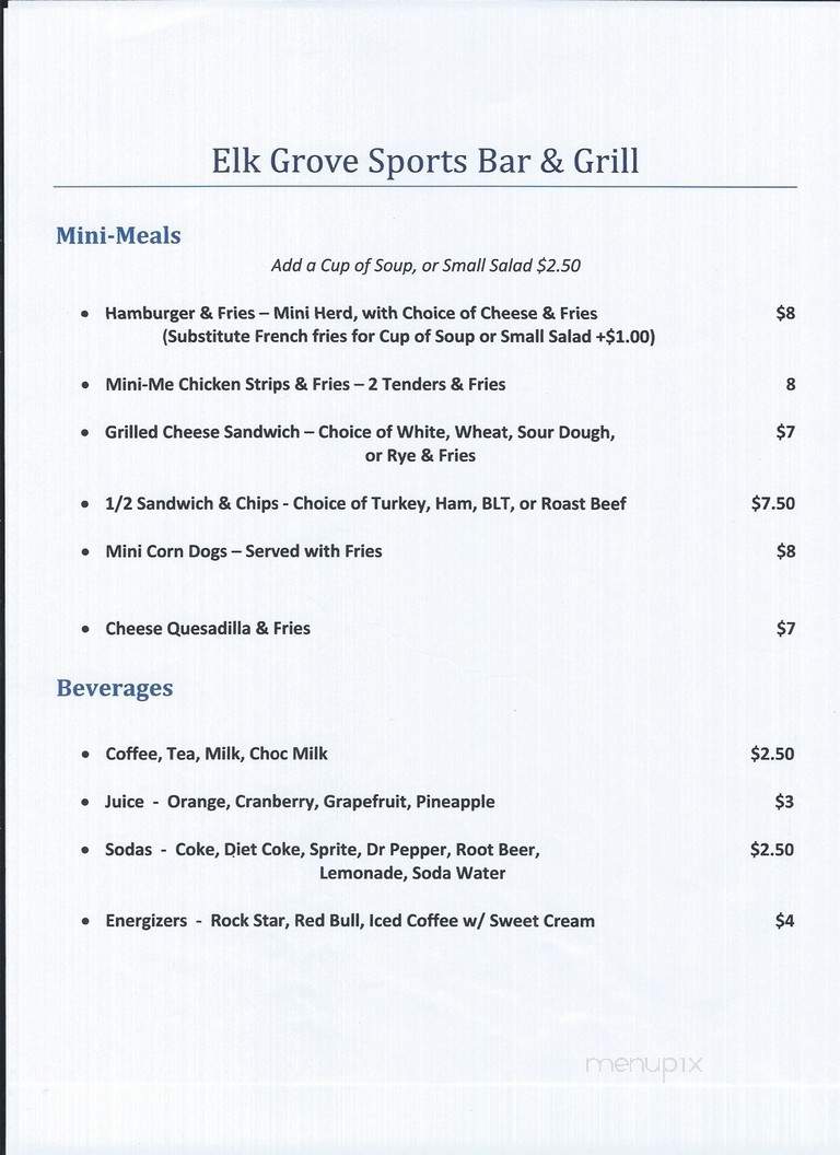 Elk Grove Sports Bar & Grill - Elk Grove, CA