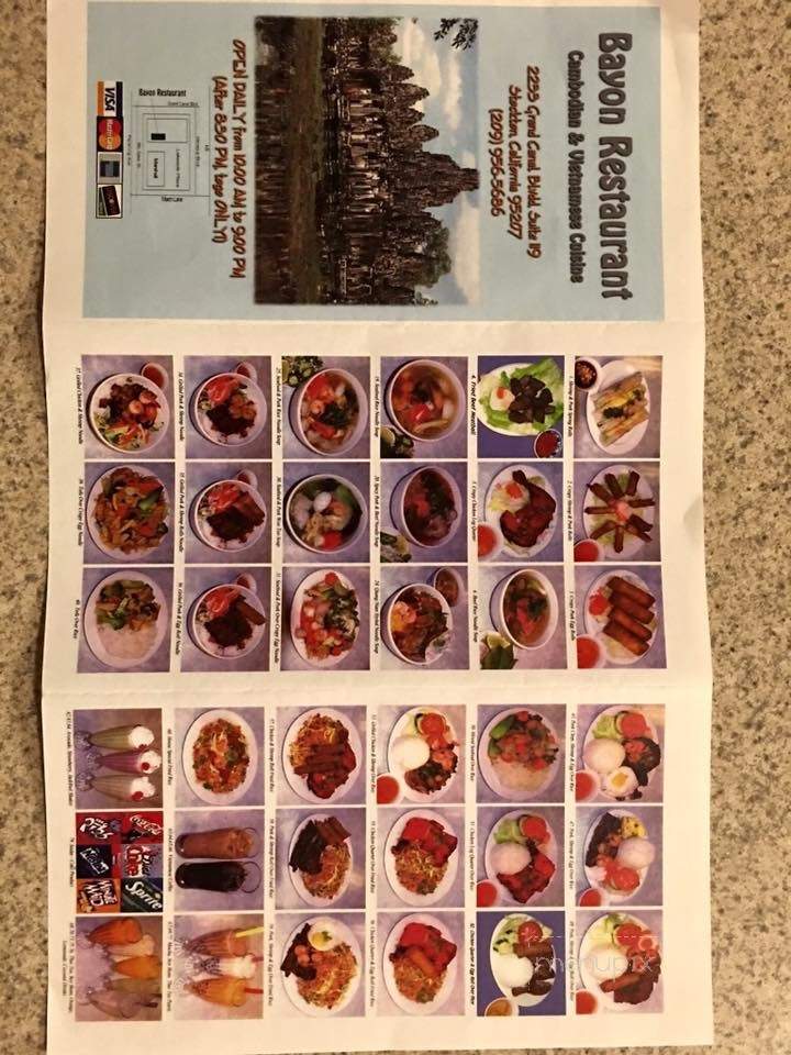 Bayon Restaurant - Stockton, CA menu_pic