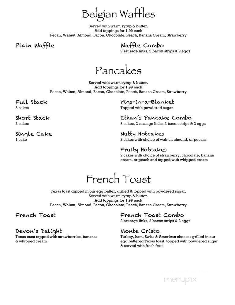 Charlie's Cafe - Citrus Heights, CA menu_pic