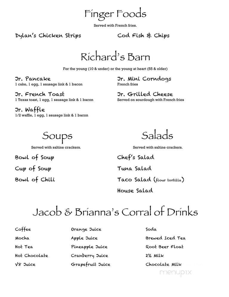 Charlie's Cafe - Citrus Heights, CA menu_pic