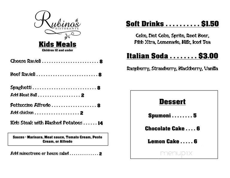 Rubino's Italian American - Rocklin, CA