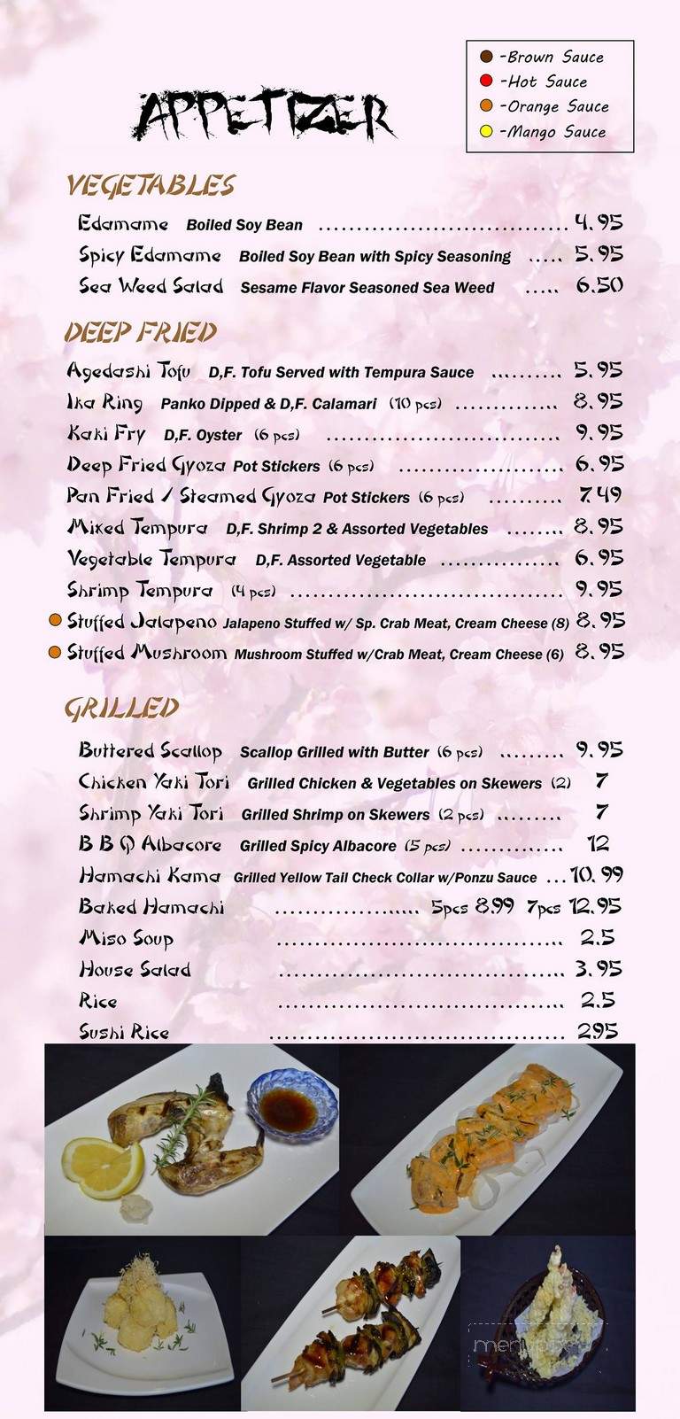 Tokyo Sushi - Folsom, CA menu_pic