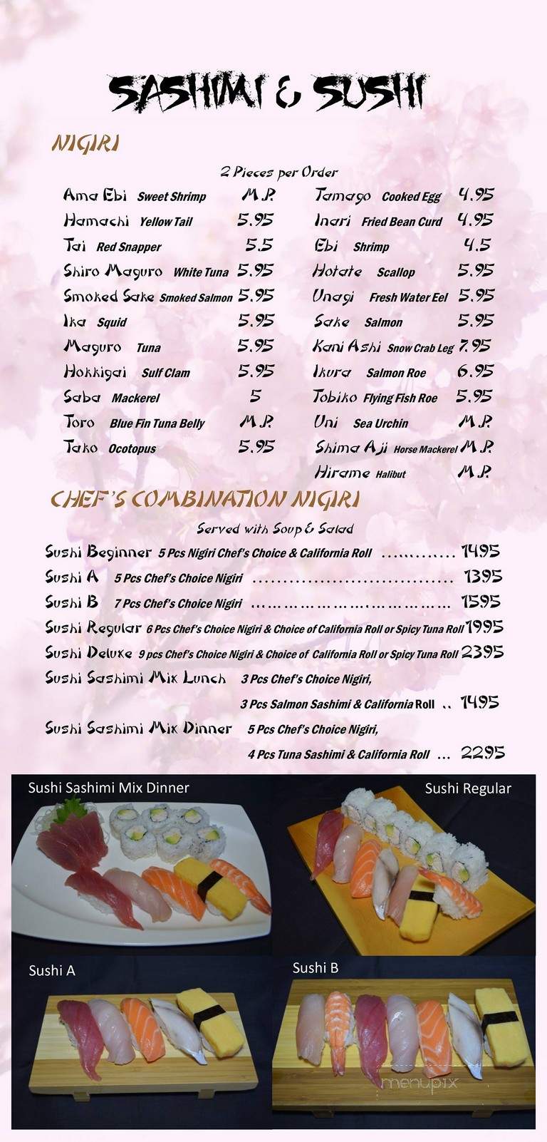 Tokyo Sushi - Folsom, CA menu_pic